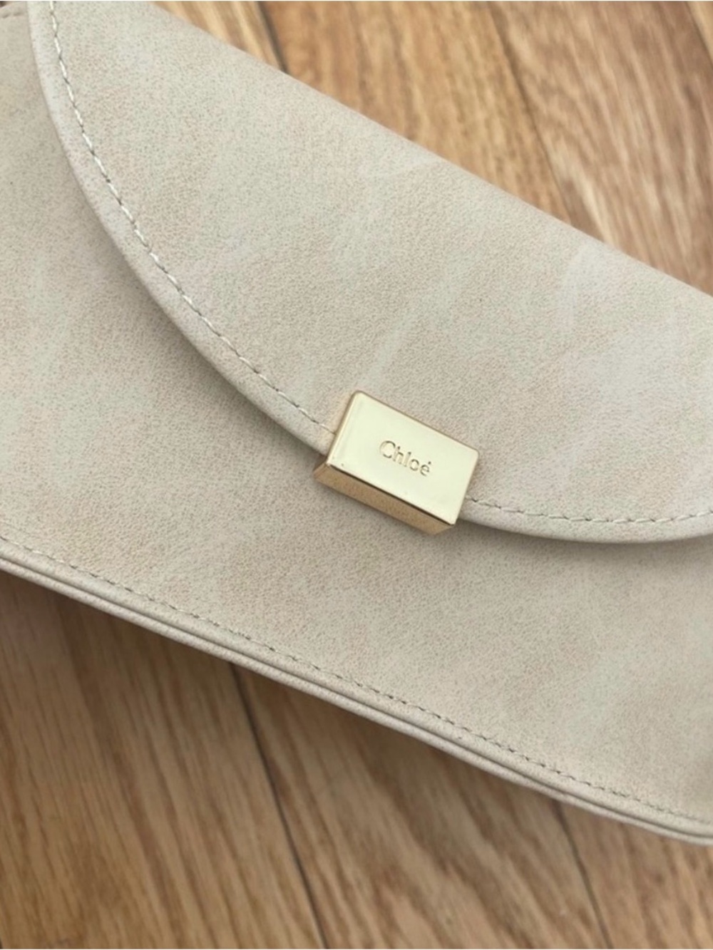 Chloé beaded sunglasses with cream suede case. Worn only a few times, like new